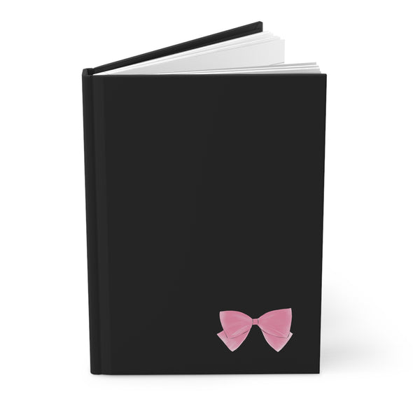 Pink Bow Hardcover Journal Matte