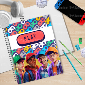 BOY GAMERS NOTEBOOK COVER