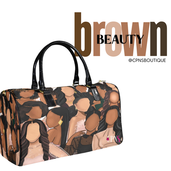 Brown Beauty Travel Bag