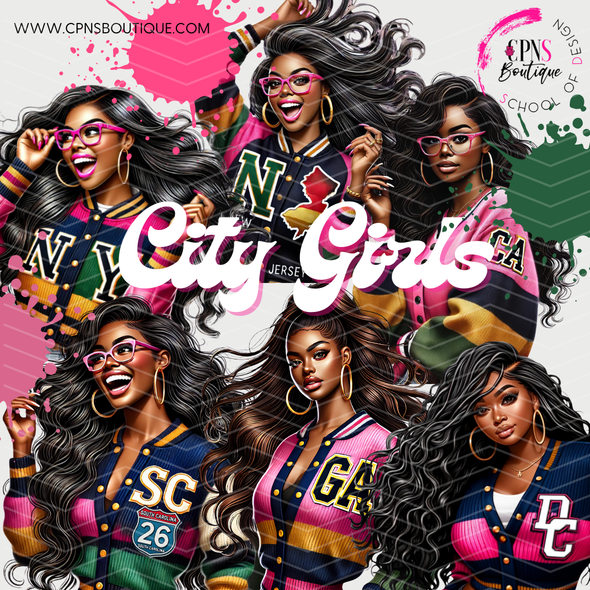 CITY GIRLS BUNDLE DIGITAL GRAPHICS