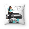 Shopping is My Love Language Square Pillow