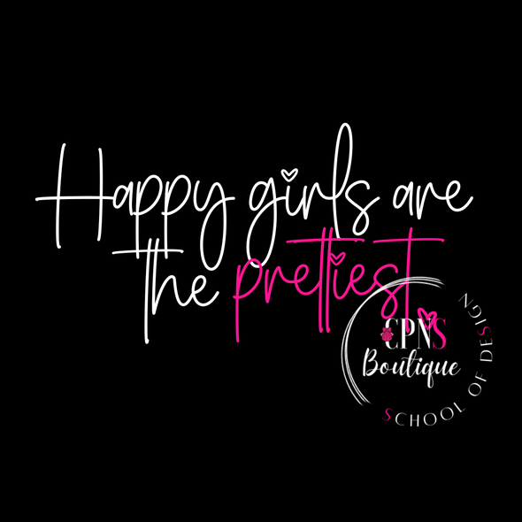 Happy Girls are the Prettiest (digital sticker)