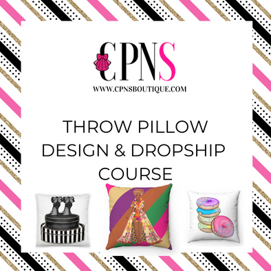 Throw Pillows & Dropshipping Course RECORDING