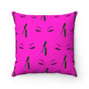 Lashes and Mascara Square Pillow