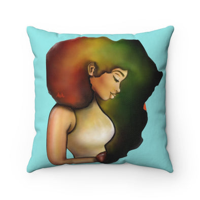 Her Crown is Africa  Square Pillow