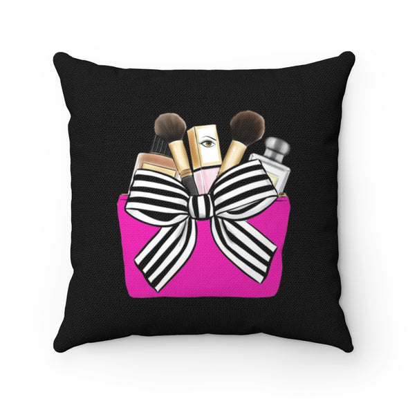 Kiss and Makeup Square Pillow