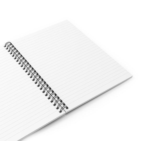 Big Hat Lady Spiral Notebook (white background)