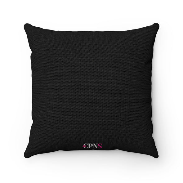 Simply Authentic Black Square Pillow