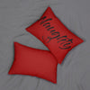 Naughty RED Lumbar Pillow