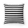 Pink and Striped Bows Square Pillow