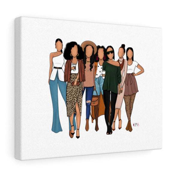 Hey Brown Girls Canvas Gallery Wraps