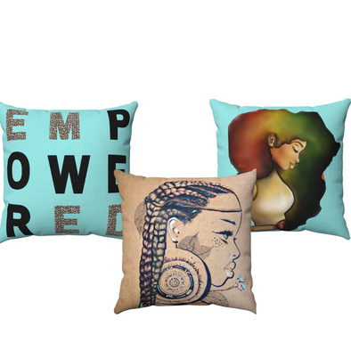 EMPOWERED set of 3 Square Pillow