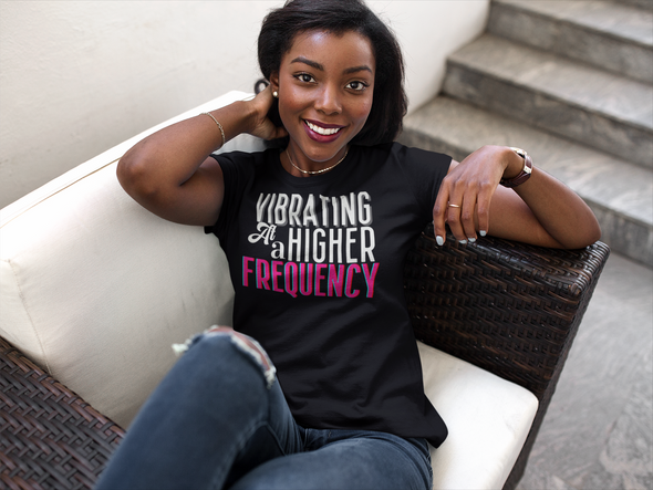 Vibrating at a Higher Frequency Unisex Jersey Short Sleeve Tee